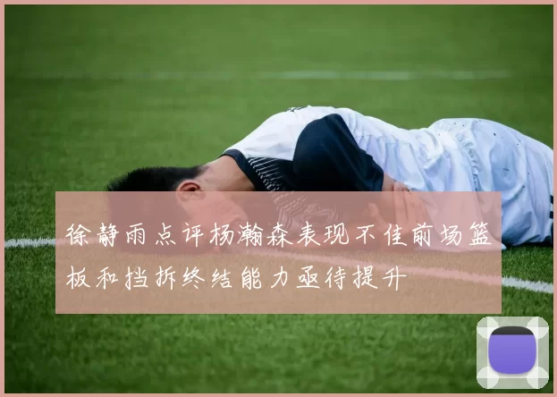 徐静雨点评杨瀚森表现不佳前场篮板和挡拆终结能力亟待提升
